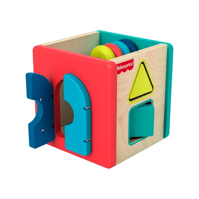 Gambar Fisher Price Playset Mini Activity Cube Kayu - Mix
