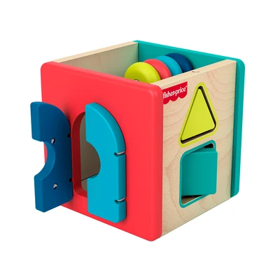 Gambar Fisher Price Playset Mini Activity Cube Kayu - Mix