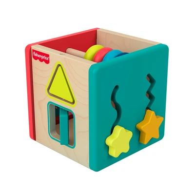 Gambar Fisher Price Playset Mini Activity Cube Kayu - Mix