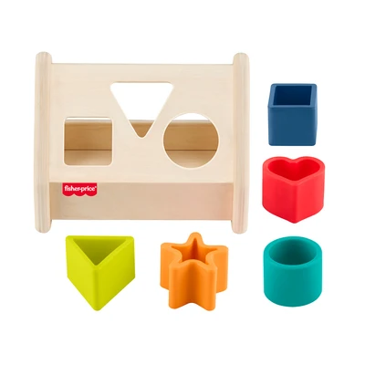 Gambar Fisher Price Playset Shape Sorter Kayu & Silikon - Mix