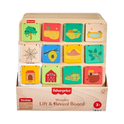 Gambar Fisher Price Playset Lift & Reveal Board Kayu - Mix