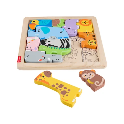 Gambar Fisher Price Set Animal Puzzle Kayu - Mix