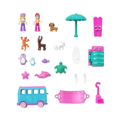 Gambar Polly Pocket Playset Pet Mobile Adventure - Mix