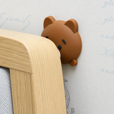Gambar Kindla Pelindung Gagang Pintu Animal Bear - Cokelat