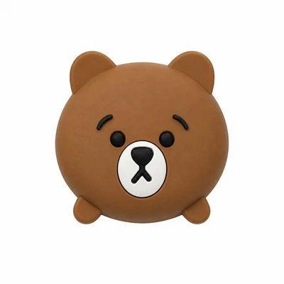 Gambar Kindla Pelindung Gagang Pintu Animal Bear - Cokelat