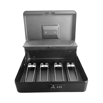 Gambar Odi Cash Box Dengan Tempat Koin 30x24x9 cm - Hitam