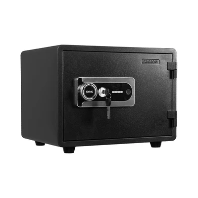 Gambar Krisbow Sync Smart Brankas Tahan Api Layar Sentuh 49.6X39X35.5 cm FP650 - Hitam