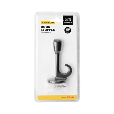 Gambar Krisbow Penahan Pintu 8.7 cm - Hitam Matte