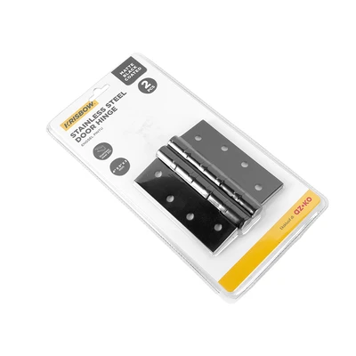 Gambar Krisbow Engsel Pintu Stainless Steel Set 2 Pcs - Hitam