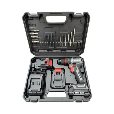 Gambar Maxbuilt Bor Impact Cordless Brushless 13 mm 21V - Abu-abu