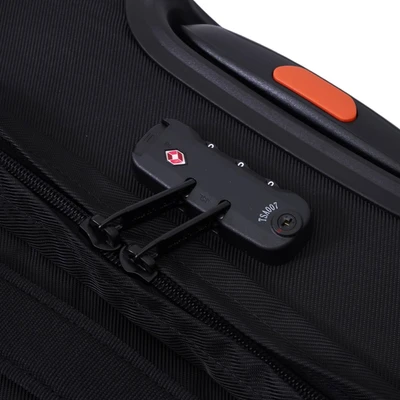 Gambar Supercase Rover Koper Polyester TSA Lock 20 Inch - Hitam