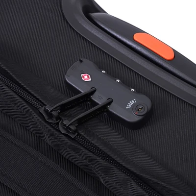 Gambar Supercase Rover Koper Polyester TSA Lock 24 Inch - Hitam