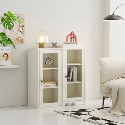 Gambar Stora Nara Kabinet Besi 3 Tingkat 40x35x91 cm - Putih