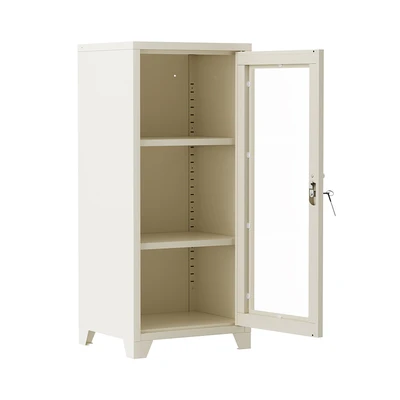 Gambar Stora Nara Kabinet Besi 3 Tingkat 40x35x91 cm - Putih