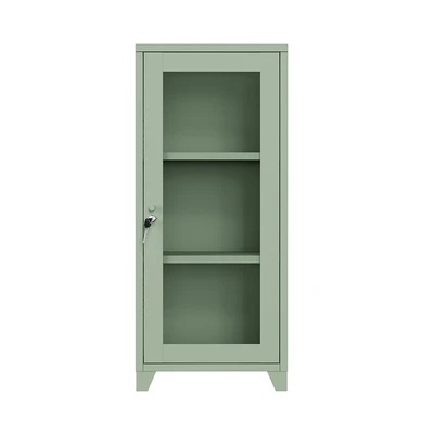 Gambar Stora Nara Kabinet Besi 3 Tingkat 40x35x91 cm - Hijau