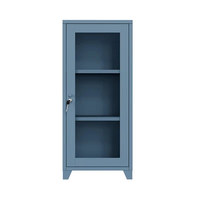 Gambar Stora Nara Kabinet Besi 3 Tingkat 40x35x91 cm - Biru