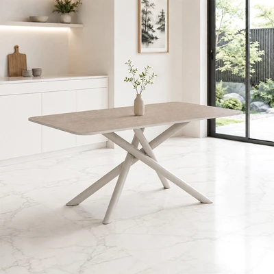 Gambar Informa Levanto Meja Makan 160x90x75 cm - Krem Beige