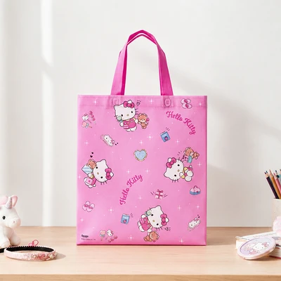 Gambar Ataru Sanrio Tas Belanja Laminated Hello Kitty - Pink