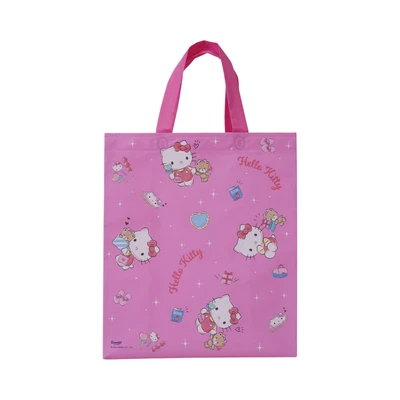 Gambar Ataru Sanrio Tas Belanja Laminated Hello Kitty - Pink