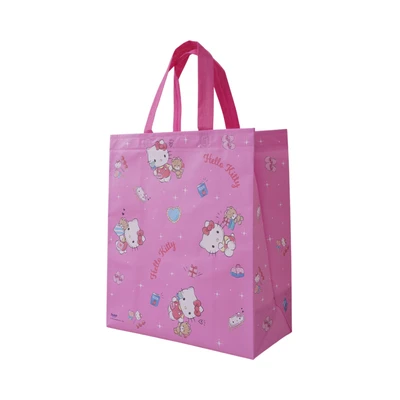 Gambar Ataru Sanrio Tas Belanja Laminated Hello Kitty - Pink