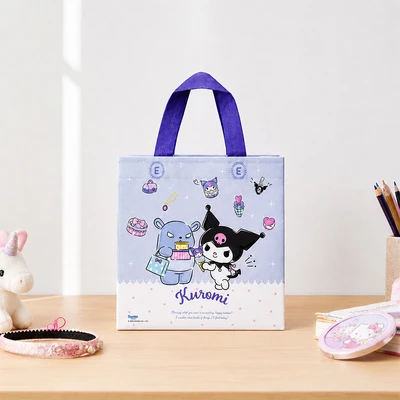 Gambar Ataru Sanrio Tas Belanja Laminated Kuromi - Ungu