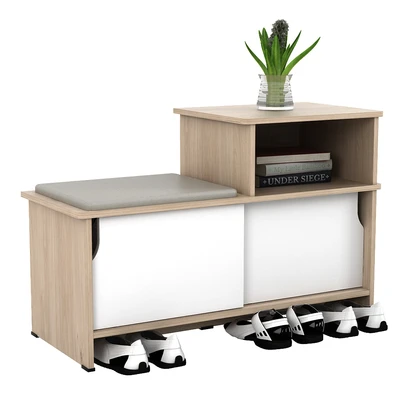 Gambar Informa Paul Kabinet Sepatu Oak - Cokelat/Putih