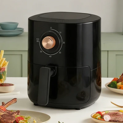 Gambar Kris Air Fryer Manual 2.8 Liter 600 Watt - Hitam