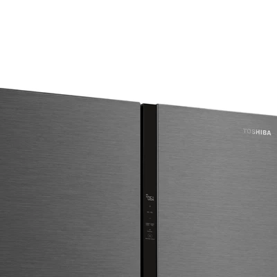 Gambar Toshiba Kulkas 4 Pintu Side By Side 460 Liter GR-RS600WI-PMF - Abu-Abu