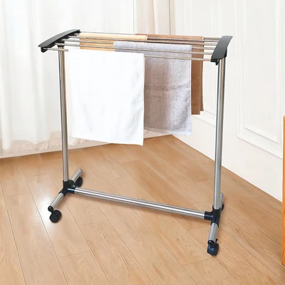 Gambar Stora Jemuran Handuk Stainless Steel 79x35x84 cm - Hitam