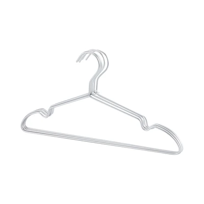 Gambar Stora Hanger Baju Basic Aluminium Notch 41 cm Set 5 pcs - Silver
