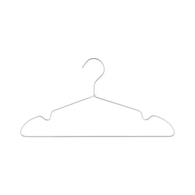 Gambar Stora Hanger Baju Basic Aluminium Notch 41 cm Set 5 pcs - Silver