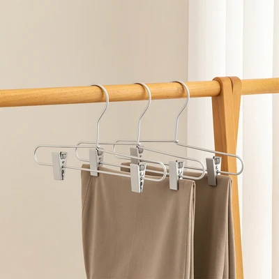 Gambar Stora Hanger Celana Klip Aluminium 30 cm Set 3 pcs - Silver