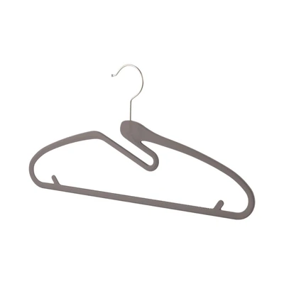 Gambar Stora Hanger Baju Basic Plastik Curve 42 cm Set 5 pcs - Abu-Abu