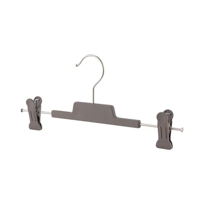 Gambar Stora Hanger Celana Klip Plastik 29 cm Set 3 pcs - Abu-Abu