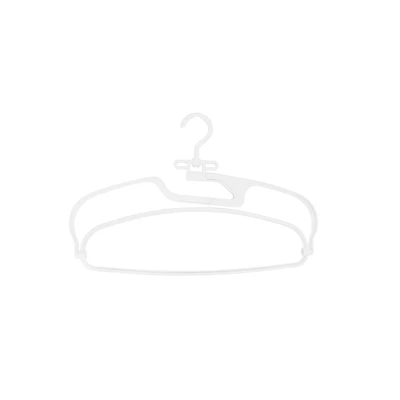 Gambar Stora Hanger Baju Plastik 3D 42 cm Set 2 pcs - Putih