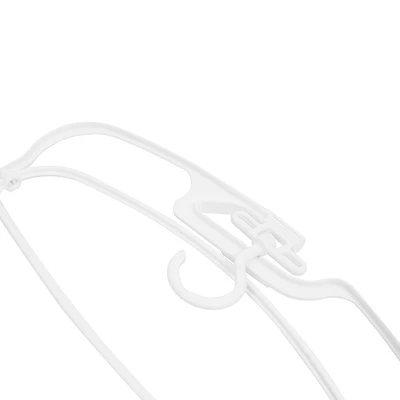 Gambar Stora Hanger Baju Plastik 3D 42 cm Set 2 pcs - Putih