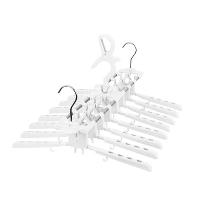 Gambar Stora Jemuran Baju Plastik Connected 8 Hanger - Putih