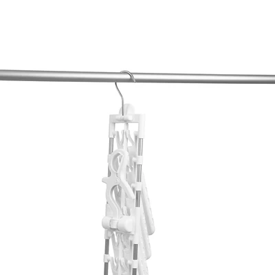 Gambar Stora Jemuran Baju Plastik Connected 8 Hanger - Putih
