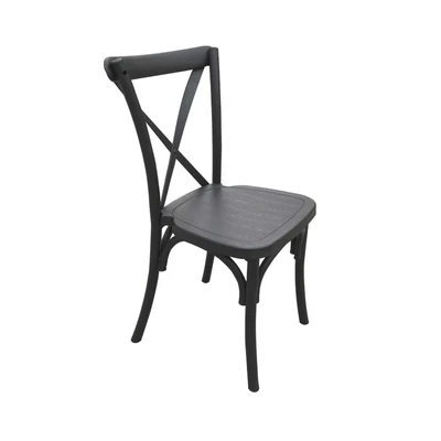 Gambar Soleil Kursi Crossback Resin - Hitam