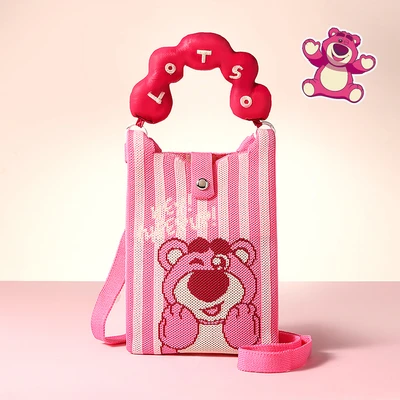 Gambar Disney Tas Selempang Anak Lotso - Pink