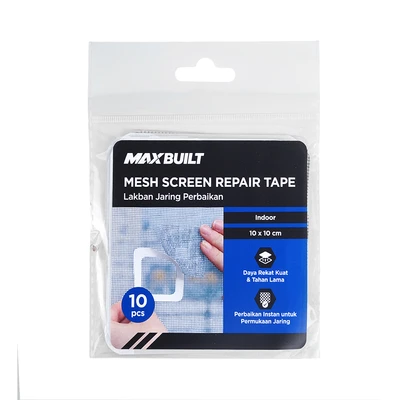 Gambar Maxbuilt Lakban Jaring Perbaikan 10x10 cm Set 10 pcs - Abu-Abu