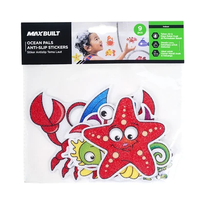 Gambar Maxbuilt Ocean Stiker Kamar Mandi Anti Slip Set 9 pcs - Mix