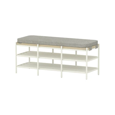 Gambar Stora Rak Sepatu Dengan Bench 2 Tingkat 104x44.3x45 cm - Abu-Abu