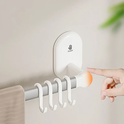 Gambar Informa Arlo Gantungan Handuk Dinding Suction Dengan Hook - Putih