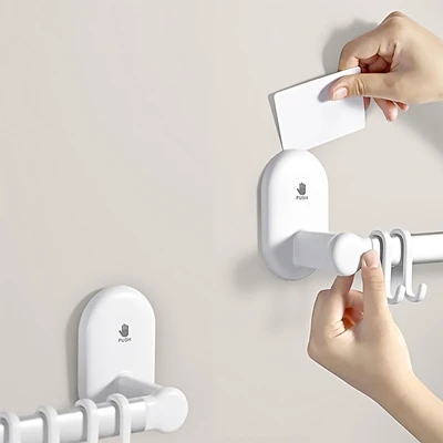 Gambar Informa Arlo Gantungan Handuk Dinding Suction Dengan Hook - Putih