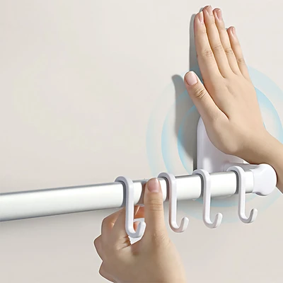 Gambar Informa Arlo Gantungan Handuk Dinding Suction Dengan Hook - Putih