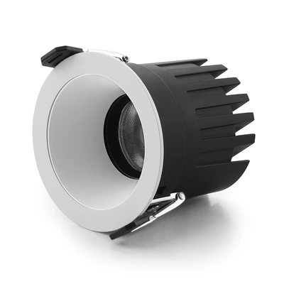 Gambar Krisbow Lampu Downlight LED Inbow Frontside Adjustable 10 Watt Warm White - Putih
