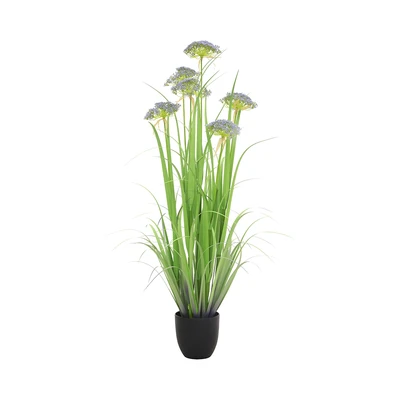 Gambar Informa Tanaman Artifisial Angelica Grass 28x28x120 cm - Hijau/Ungu