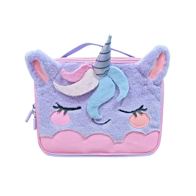 Gambar Tusslr Tas Bekal Makanan Anak Unicorn - Ungu/Pink