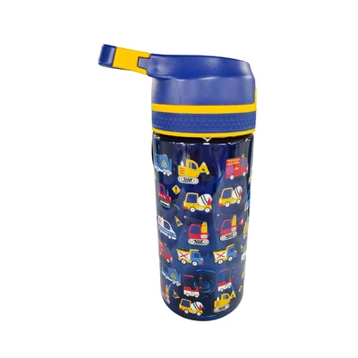 Gambar Tusslr Botol Minum Tumbler Anak Plastik Vehicle 500 ml - Biru